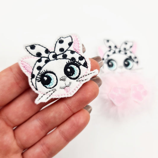 Cora Cat Sassy Babe Felties / Strip of 3