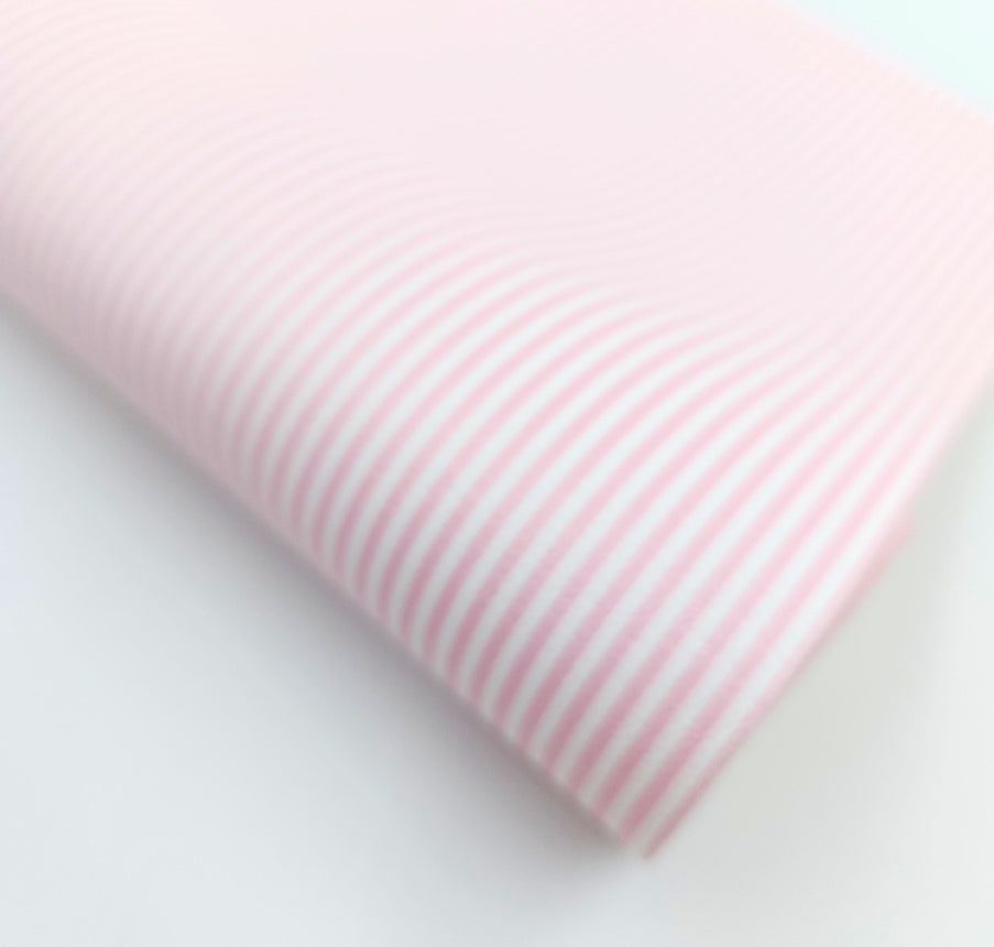 Pink or Red Candy Stripe Artisan Leatherette