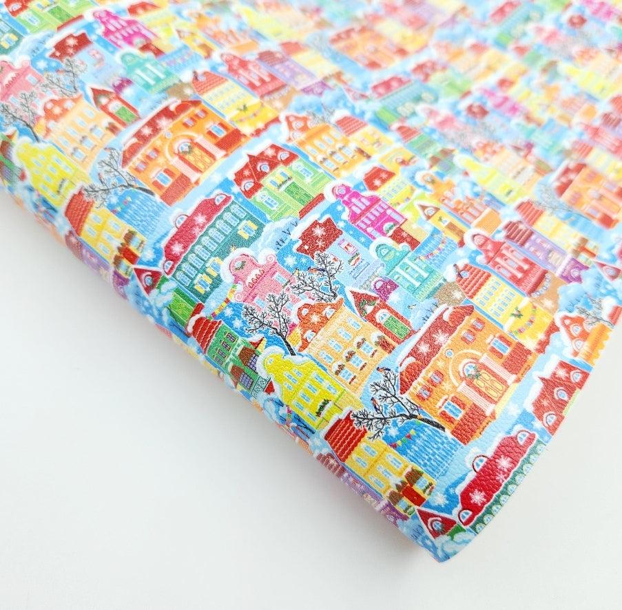 Snow Town Artisan Leatherette