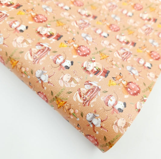 Santa and His Friends Artisan Leatherette