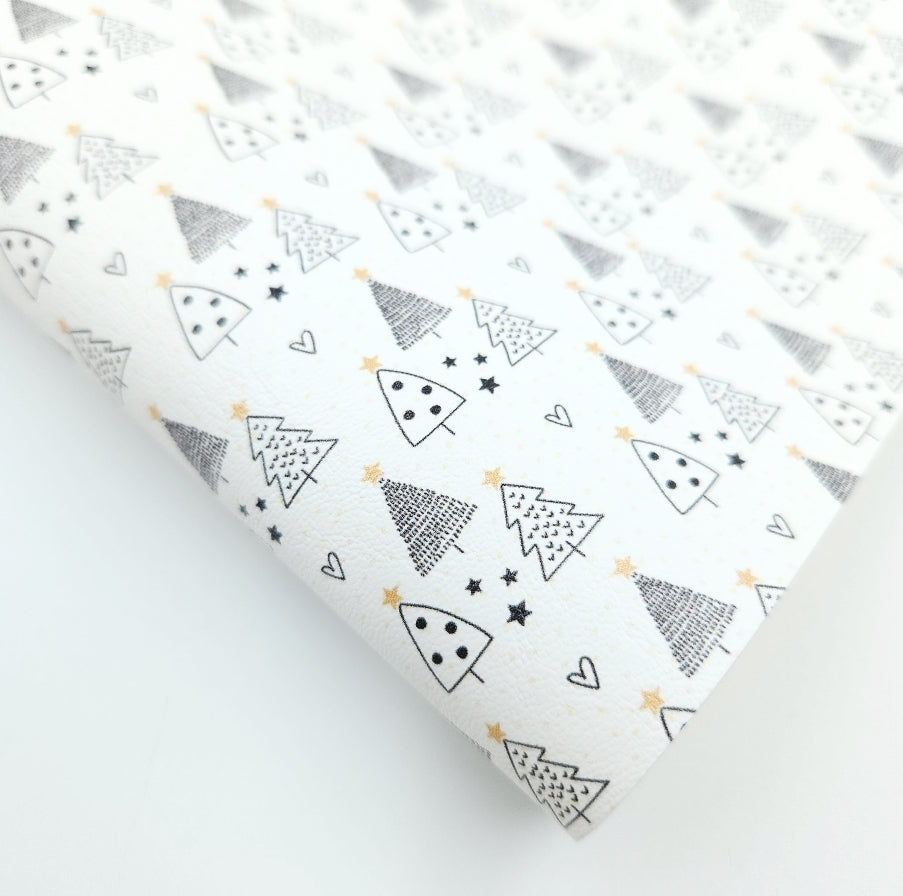 Christmas Tree Doodle Artisan Leatherette