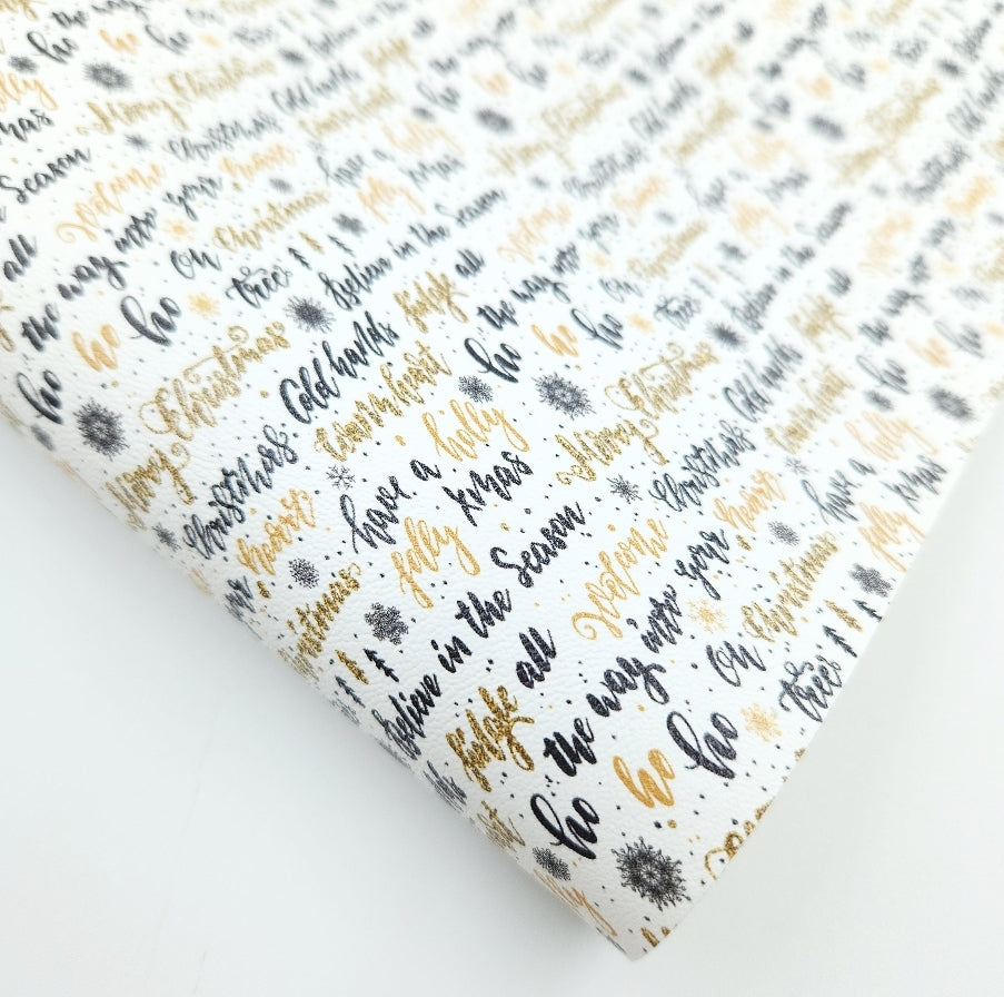 Christmas Message Artisan Leatherette