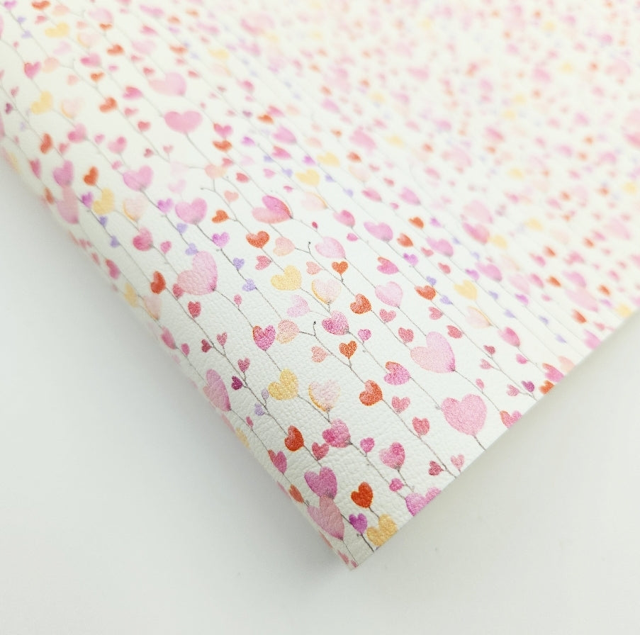 Heart Balloons Artisan Leatherette