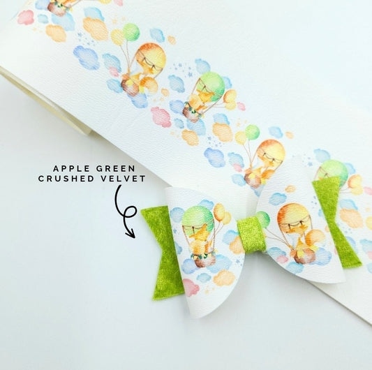 Hot Air Balloons Leatherette Fabric Roll