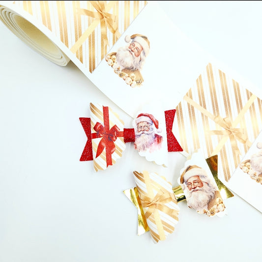 'Perfect Fit'  Santa Leatherette Fabric Roll