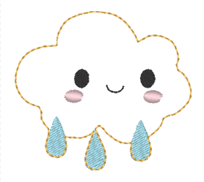 Rainbow Bow Holder | Digital Embroidery File