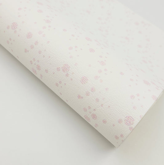 Baby Pink Splatter Artisan Leatherette
