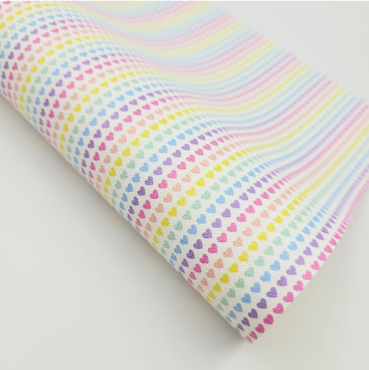 Pastel Hearts Ultra Tiny Artisan Leatherette