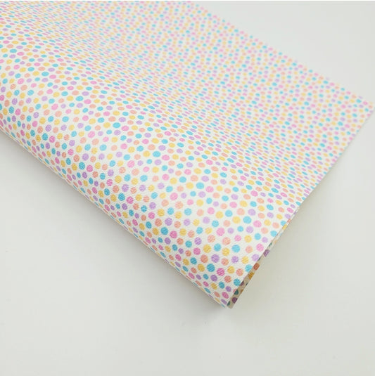 Pastel Patterns - Polka Dot Artisan Leatherette