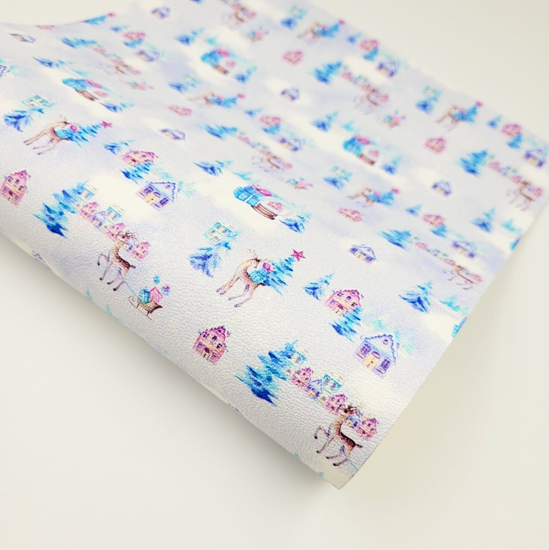 Snow Globe Christmas Artisan Leatherette