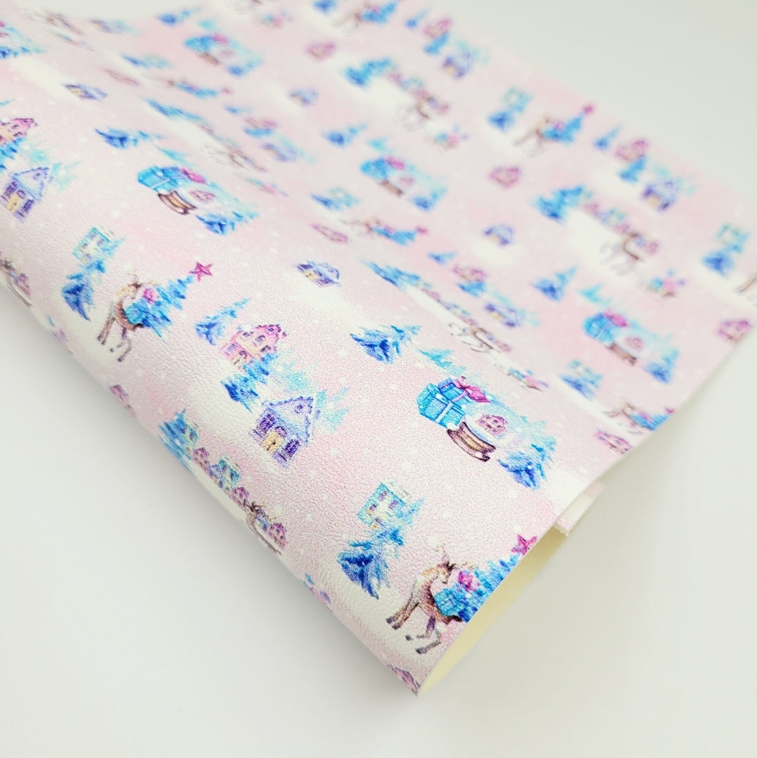 Snow Globe Christmas Artisan Leatherette