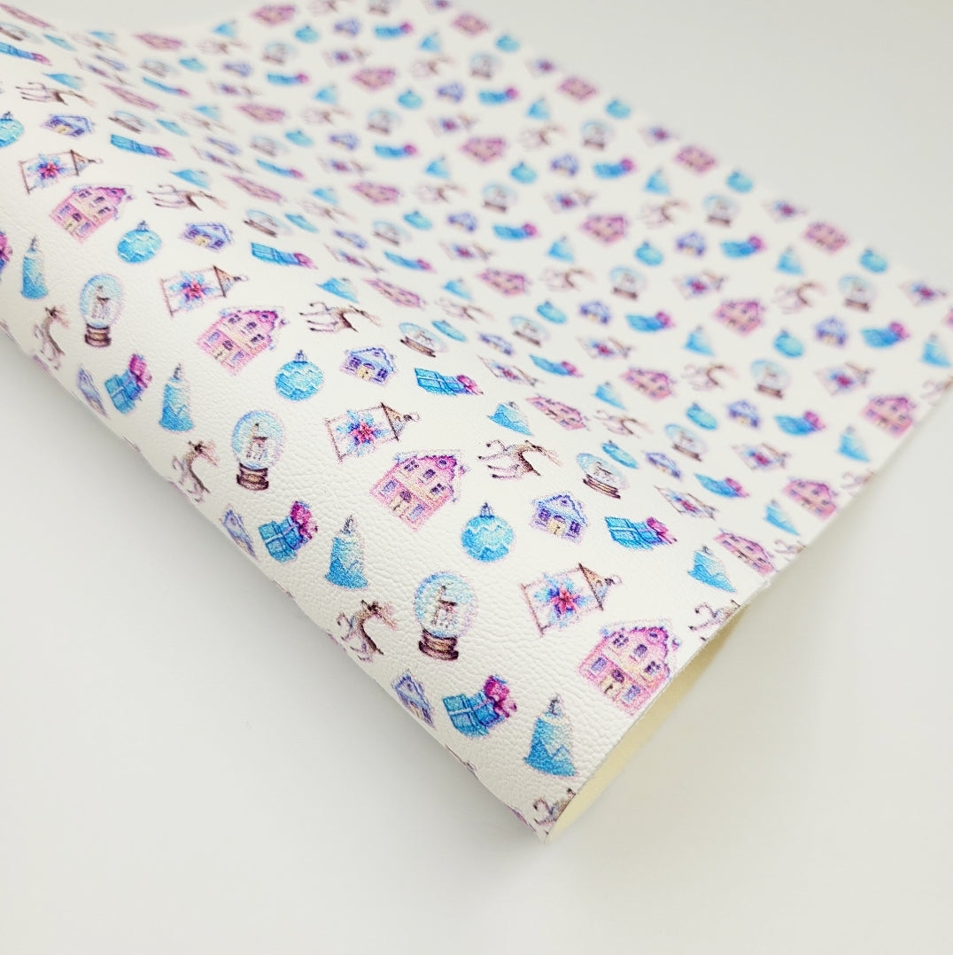 Snow Globe Christmas Artisan Leatherette