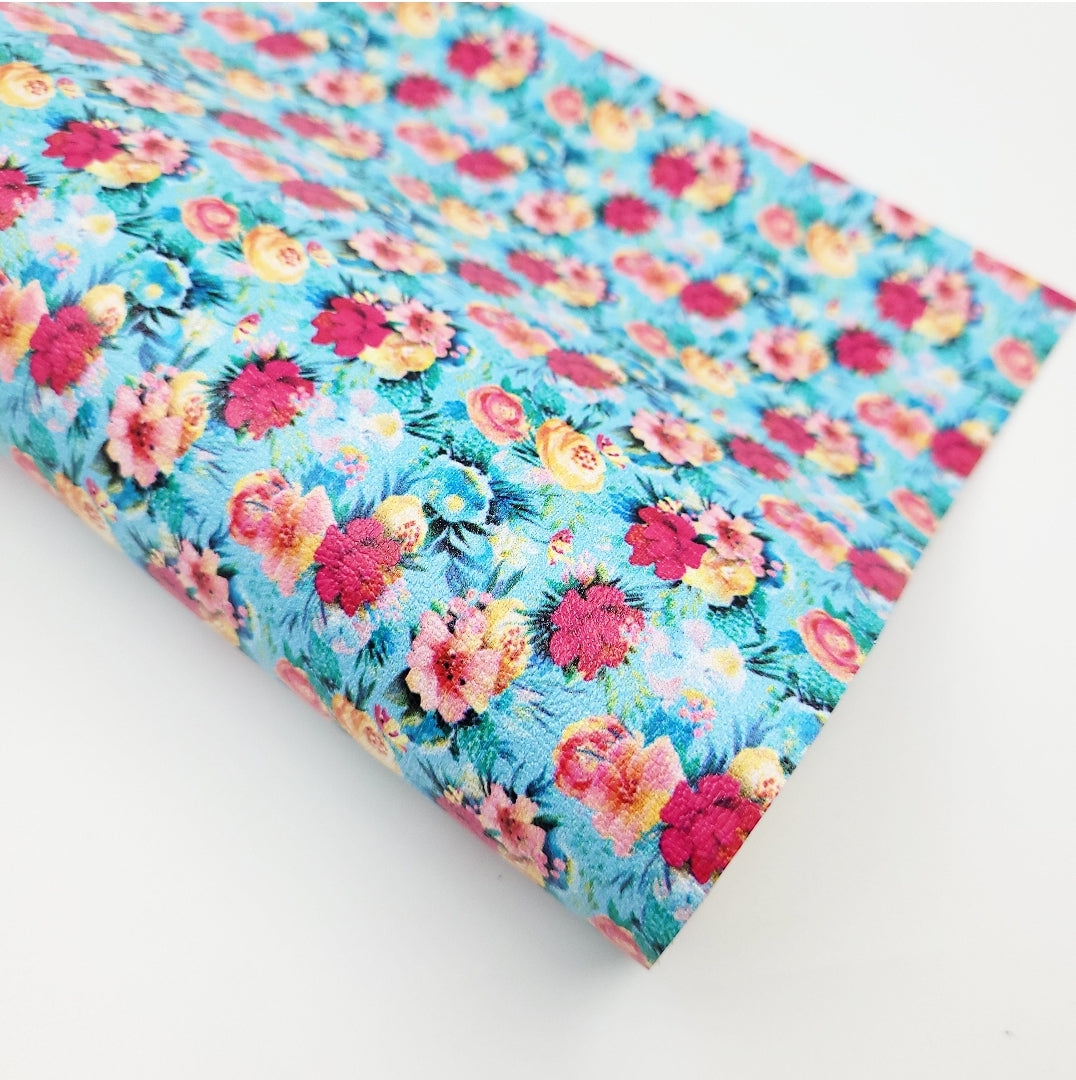 Beautiful Floral Artisan Leatherette