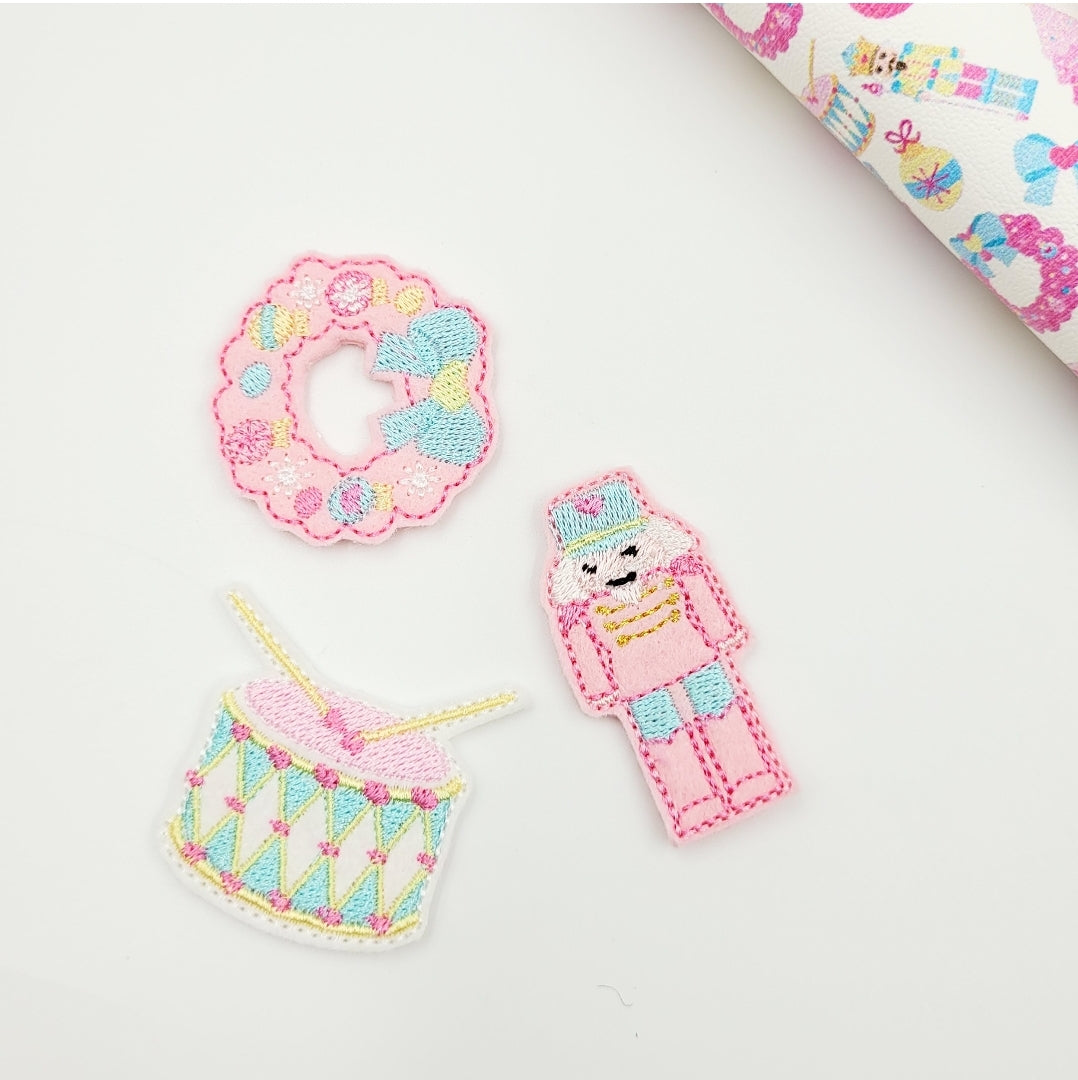Pink Nutcracker Felties - strip of 3