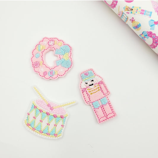 Pink Nutcracker Felties - strip of 3
