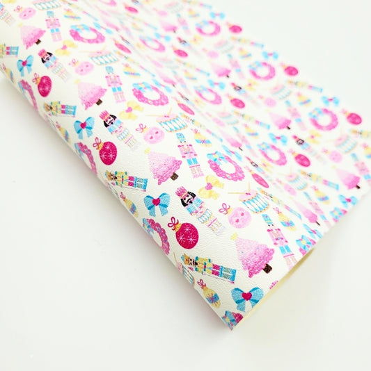 Pink Nutcracker Christmas Artisan Leatherette