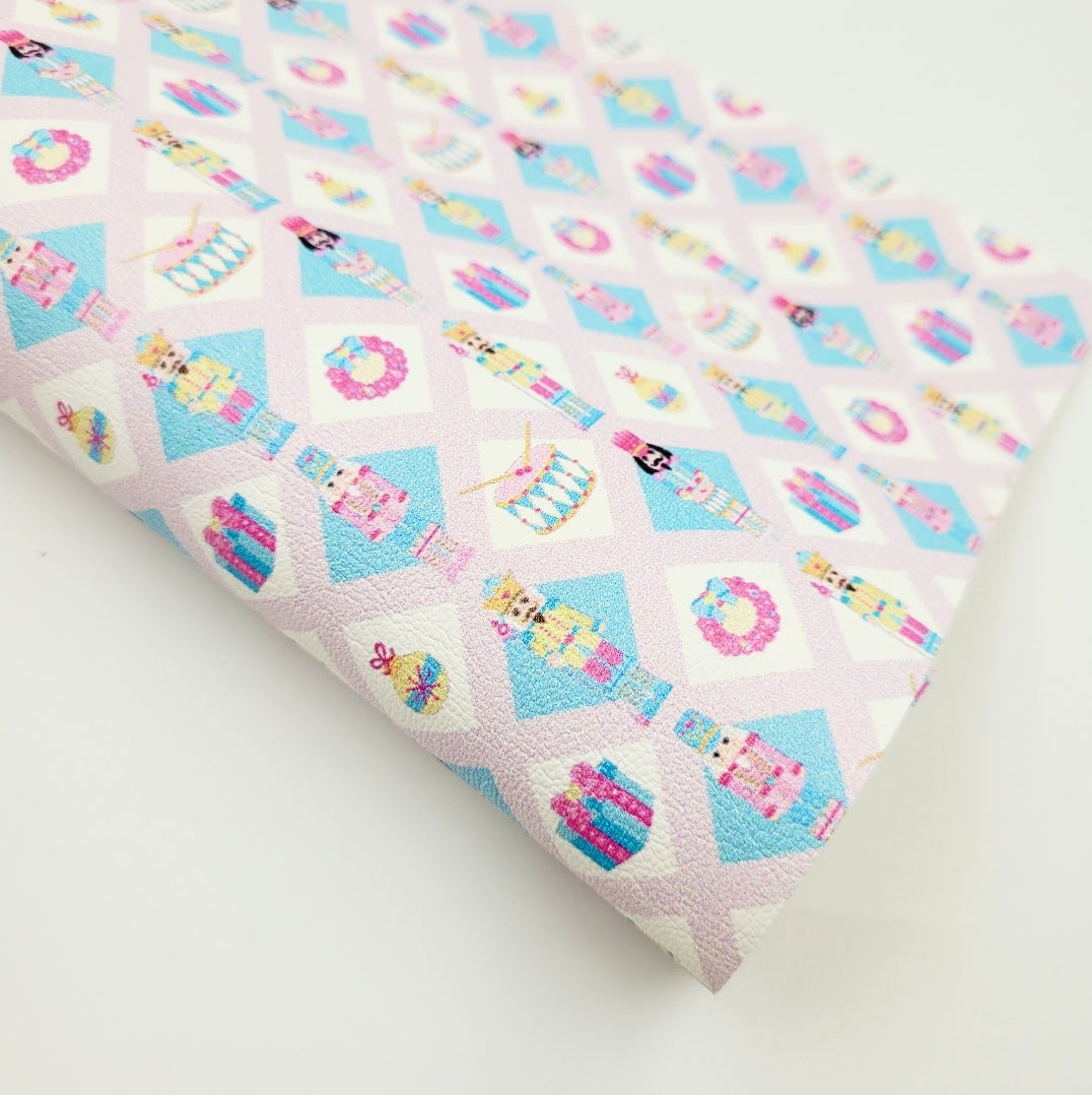 Diamond Pink Nutcracker Artisan Leatherette