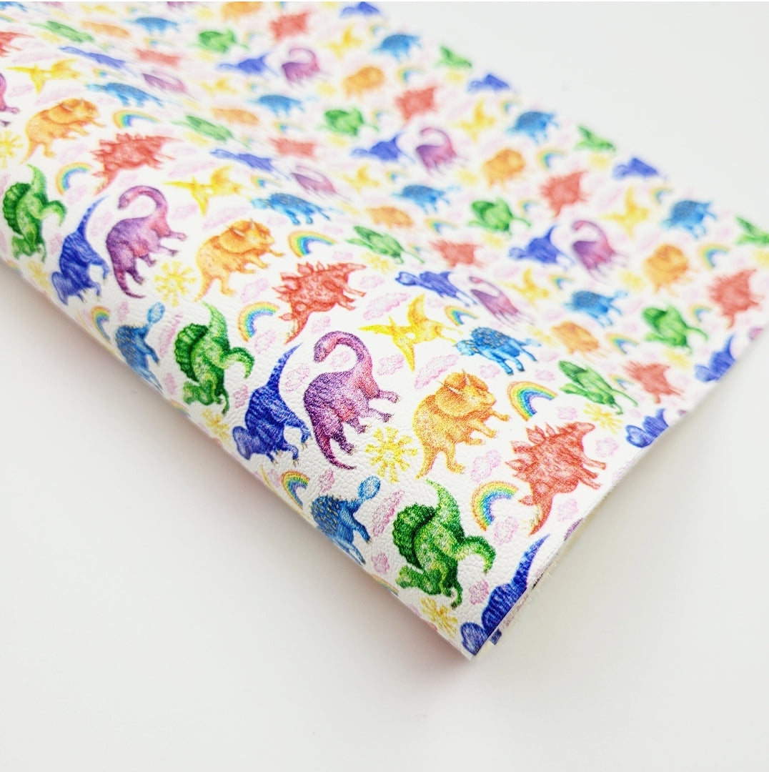 Jurassic Rainbow Artisan Leatherette