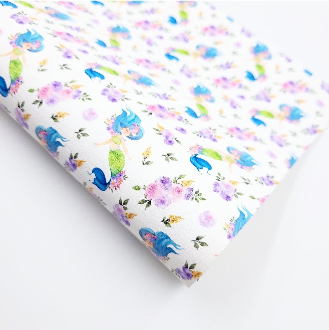 Blue Hair Mermaid Artisan Leatherette