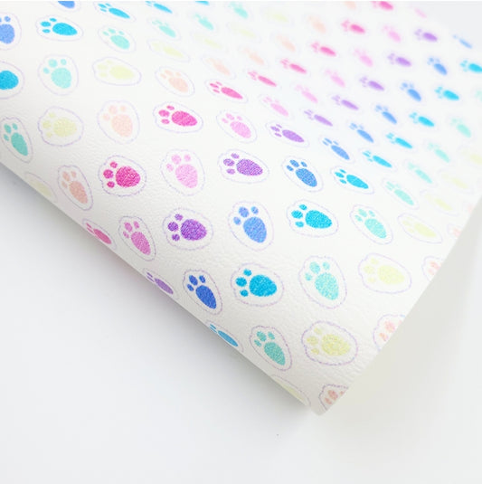 Rainbow Bunny Paws Artisan Leatherette