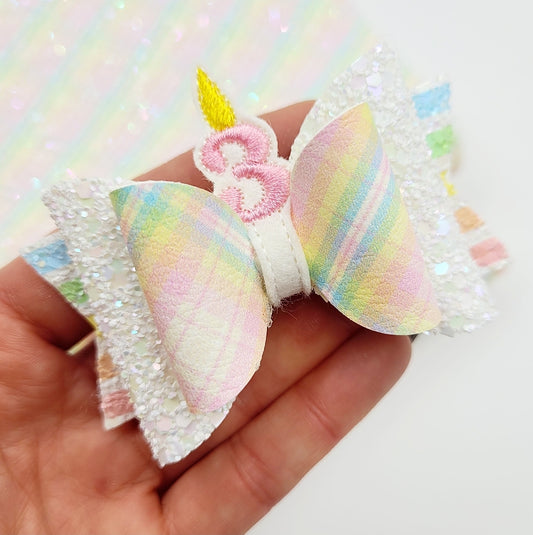 Birthday Candle Bow Peeker