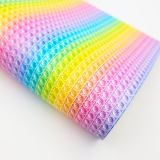 Poppit Neon Stripes Artisan Leatherette