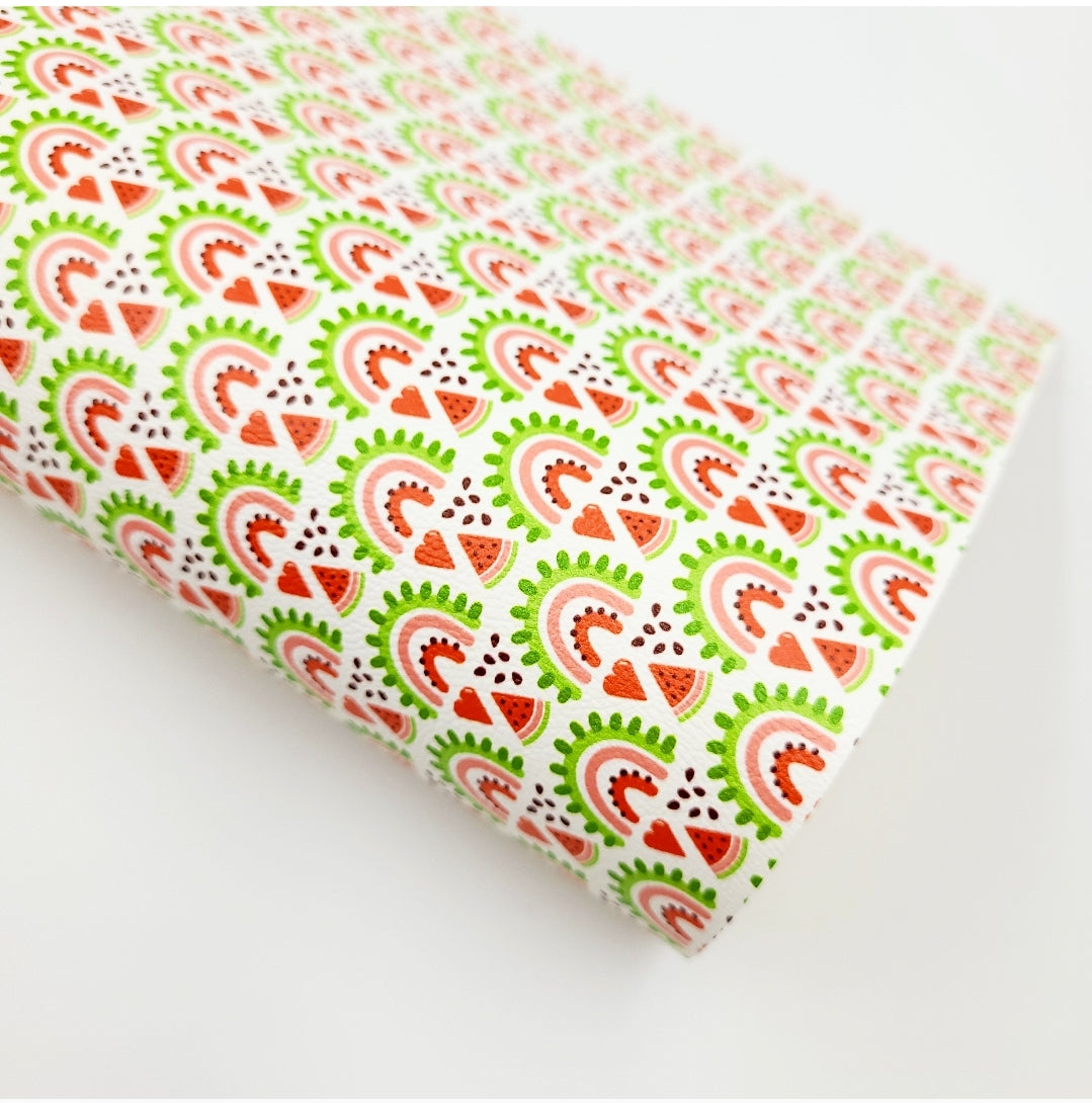 Watermelon Rainbow Artisan Leatherette