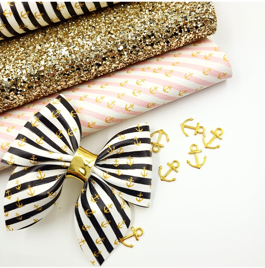 Anchor Stripe Artisan Leatherette