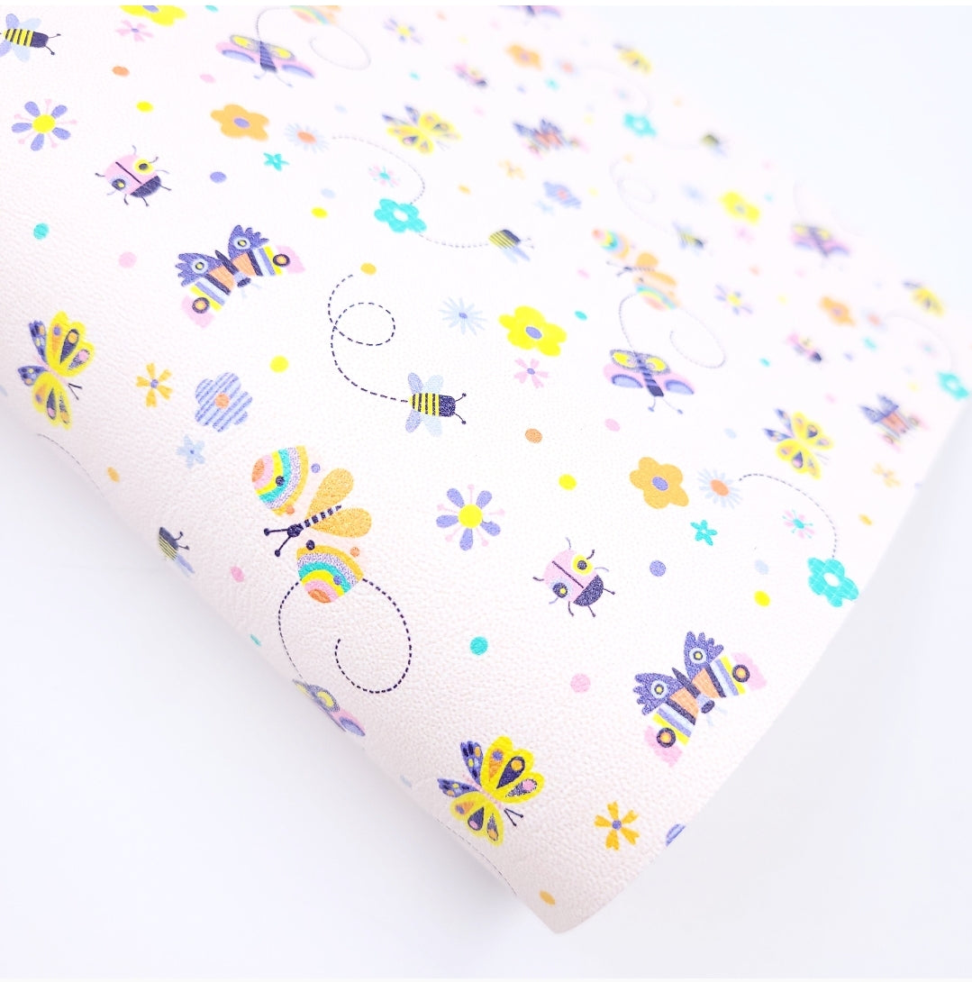 Butterflies & Bees Artisan Leatherette