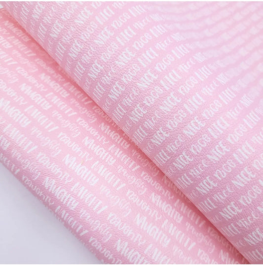 Naughty or Nice? Pink Artisan Leatherette