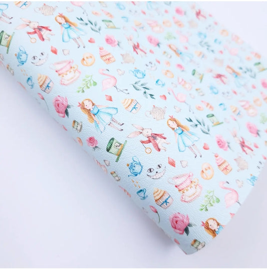 Vintage Alice in Wonderland Artisan Leatherette