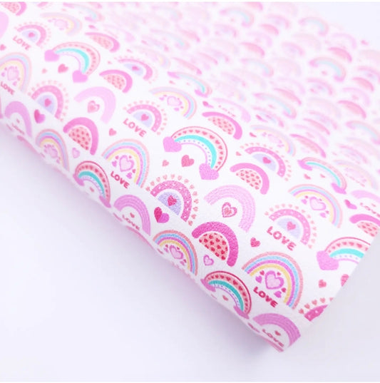 Pink Rainbows Artisan Leatherette