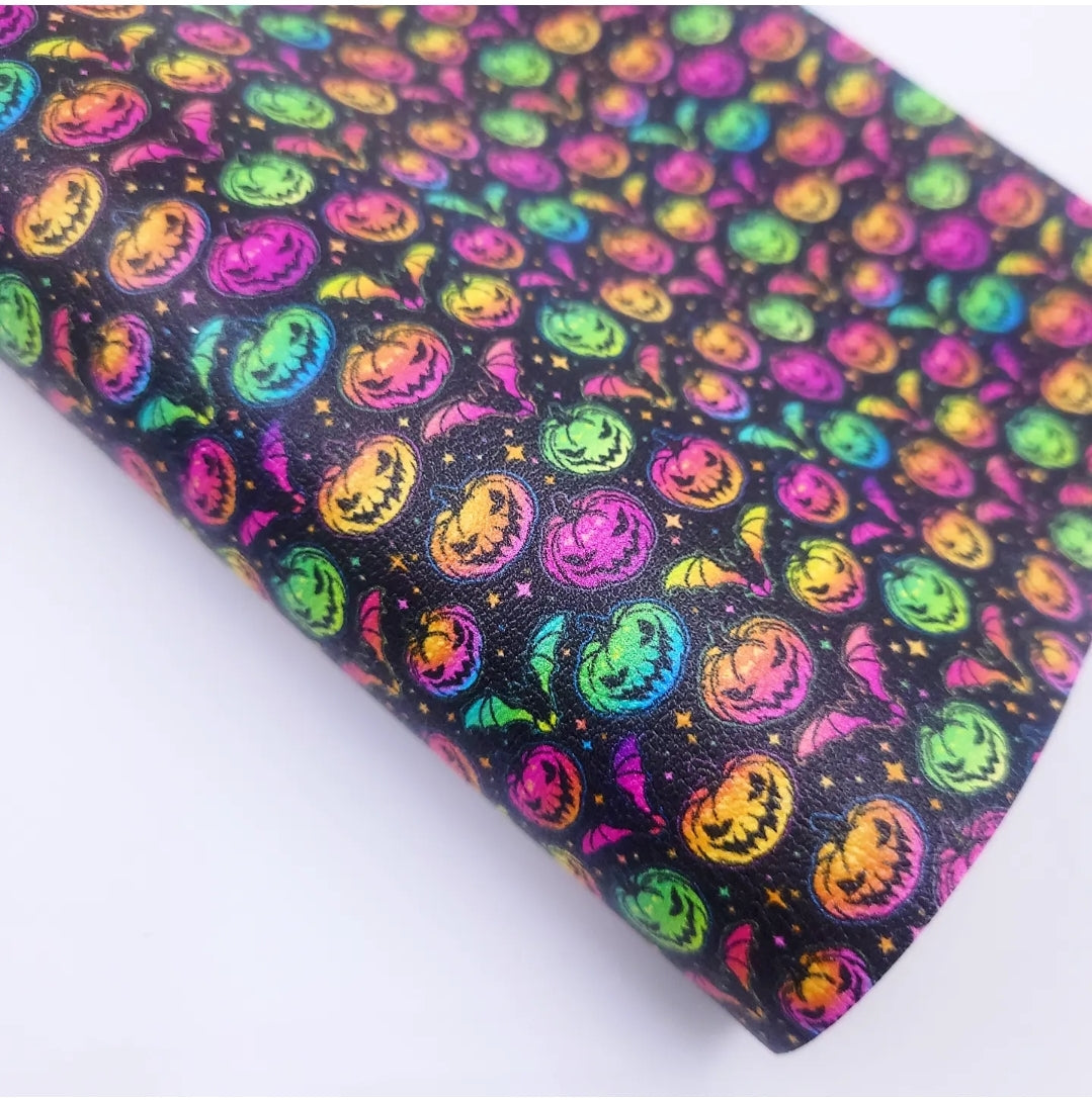 Neon Pumpkin Artisan Leatherette
