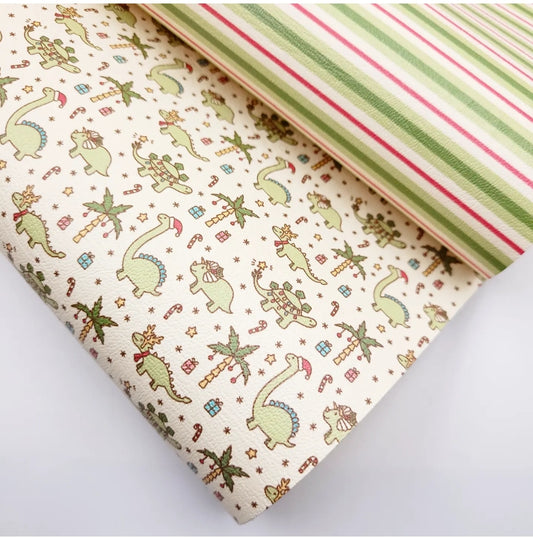 Christmas Dino Artisan Leatherette