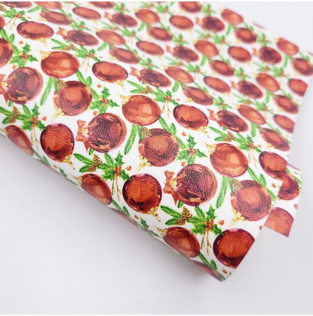 Red Bauble Artisan Leatherette