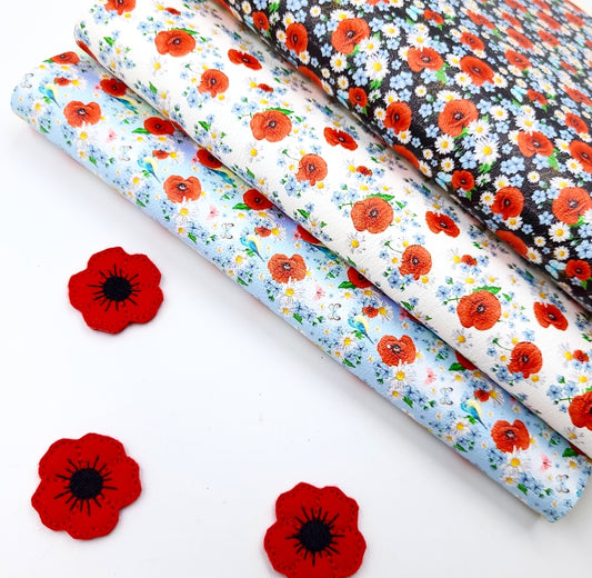 Poppy Field Artisan Leatherette
