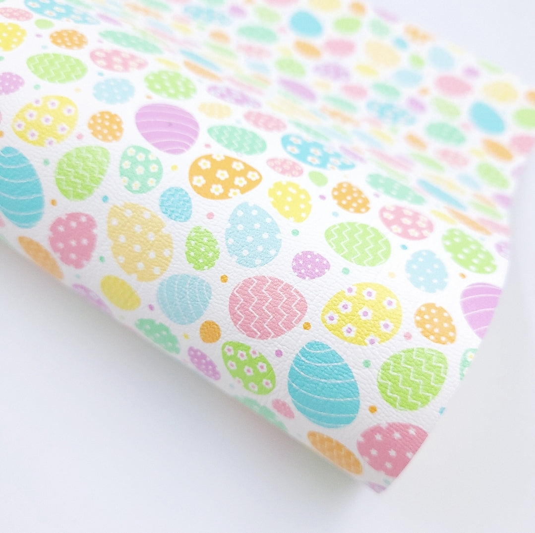 Pastel Easter Eggs Artisan Leatherette