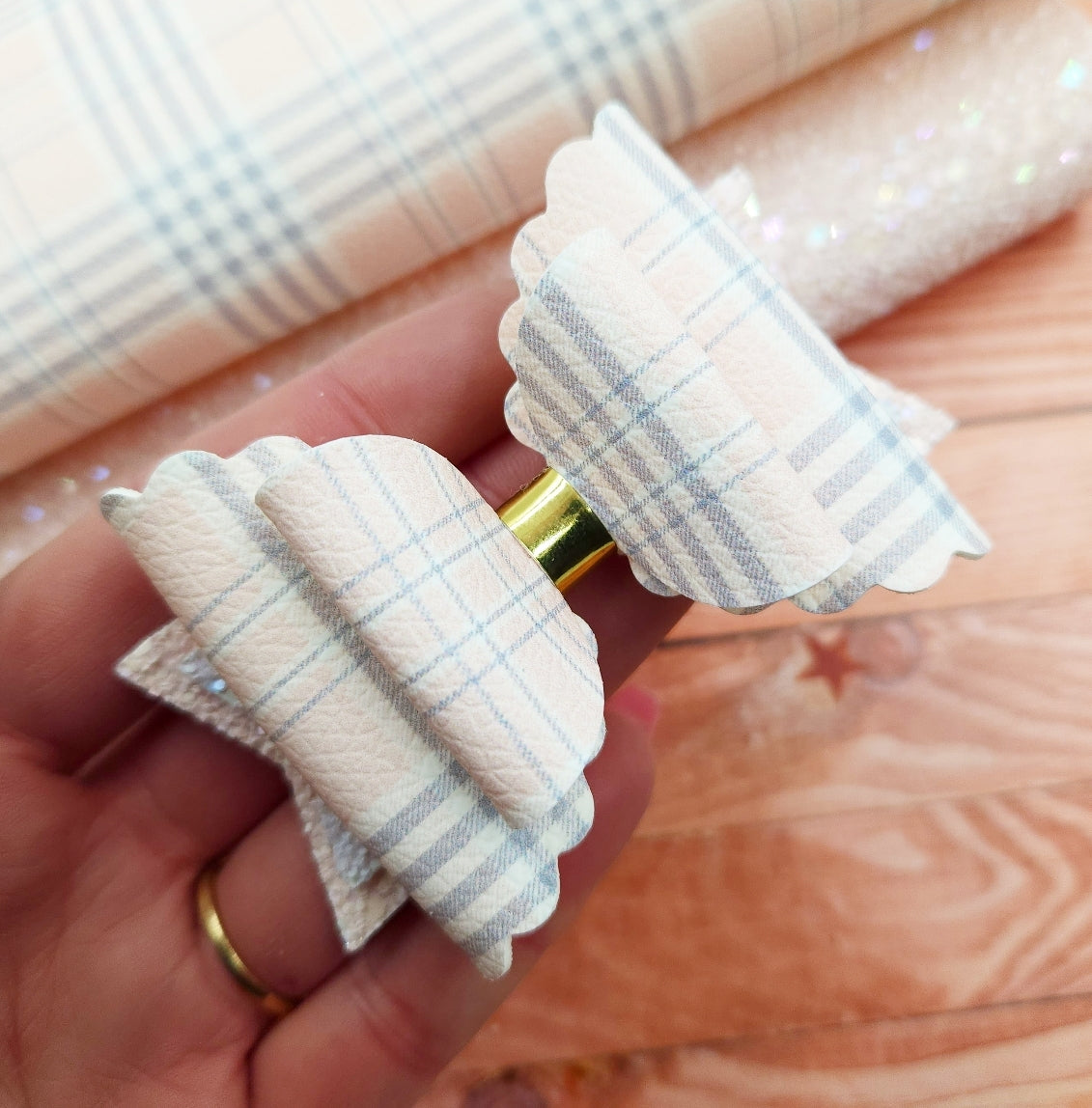 Girl Plaid Artisan Leatherette