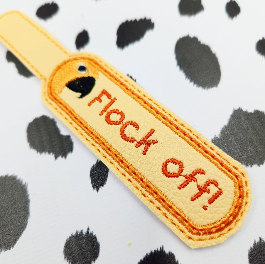 Flock Off Keyring