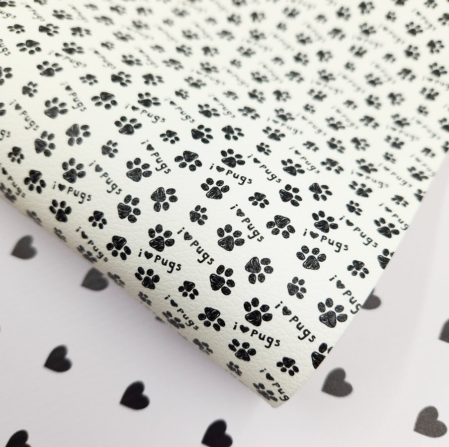 I Love Pugs Artisan Leatherette