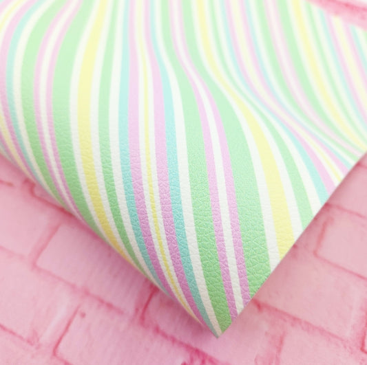 Ice Cream Stripes Artisan Leatherette