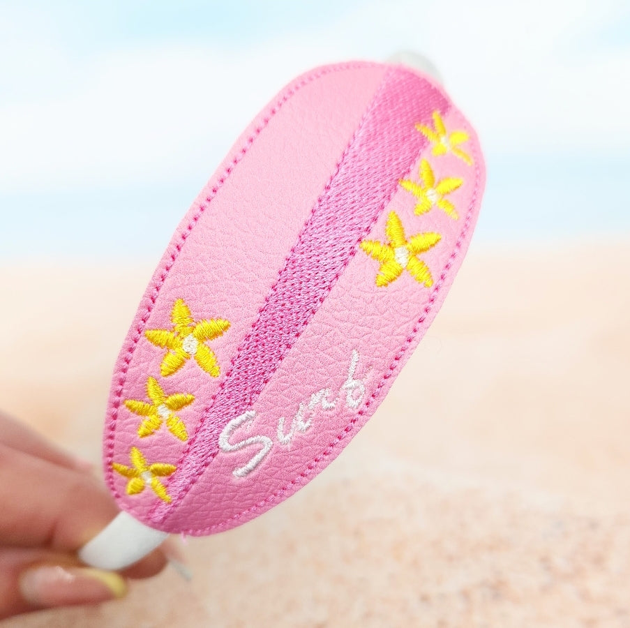 Malibu Surf Embroidered Headband Slider