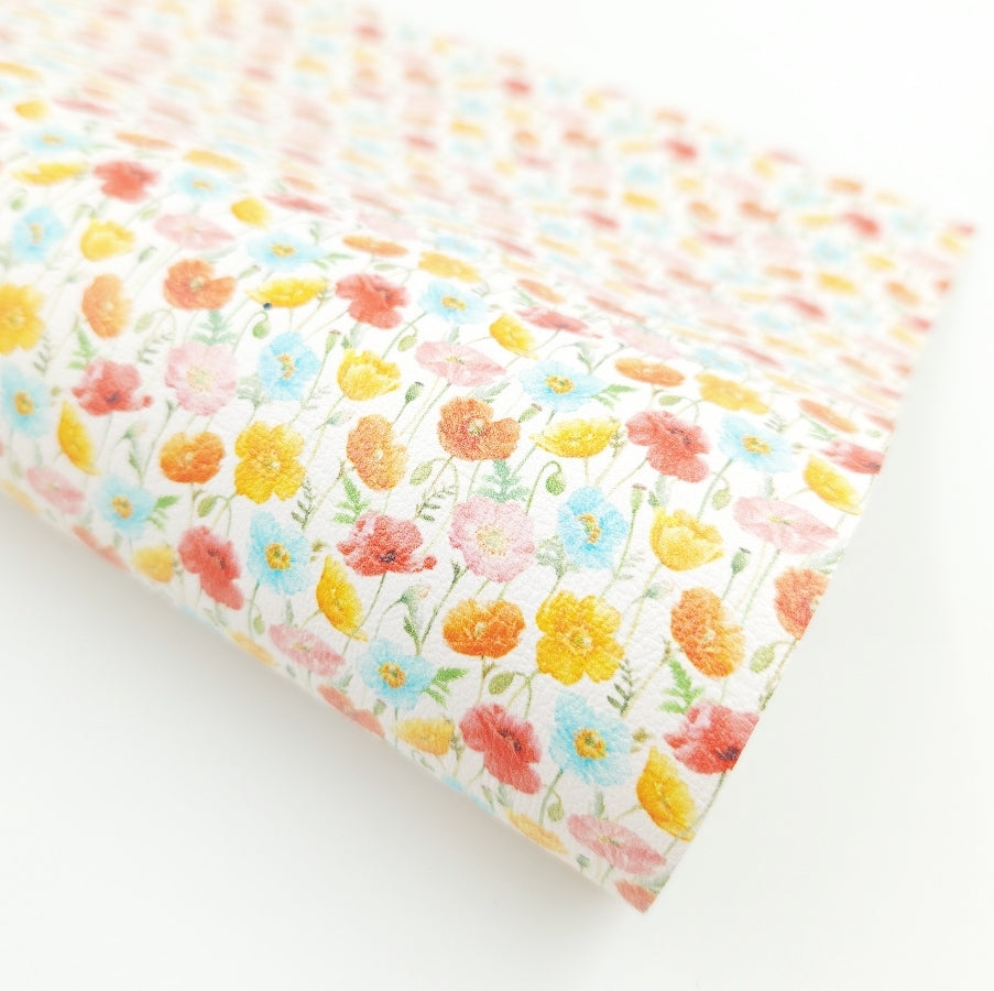 Citrus Wild Flower Artisan Leatherette