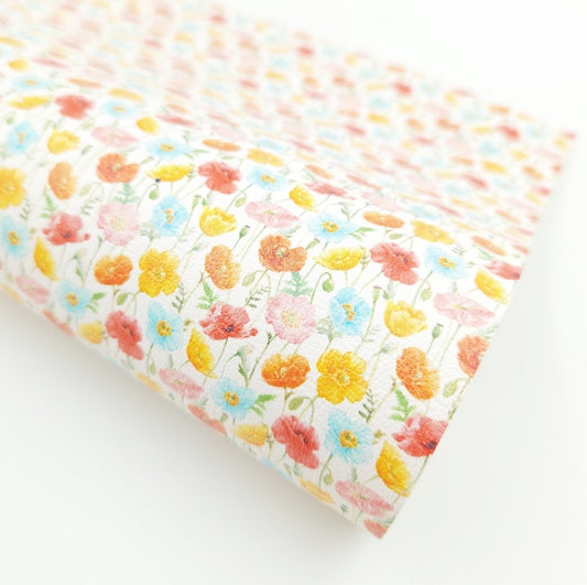 Citrus Wild Flower Artisan Leatherette