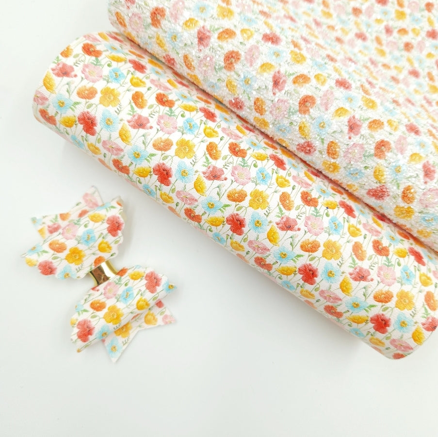 Citrus Wild Flower Artisan Leatherette