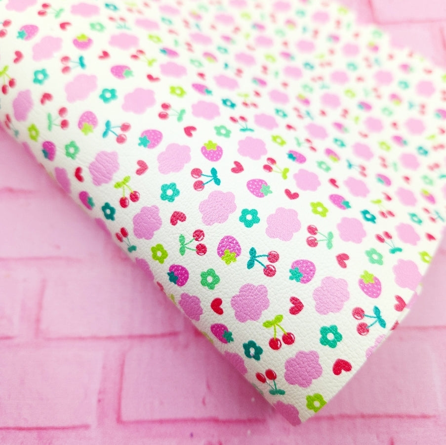 Clouds & Strawberries Artisan Leatherette