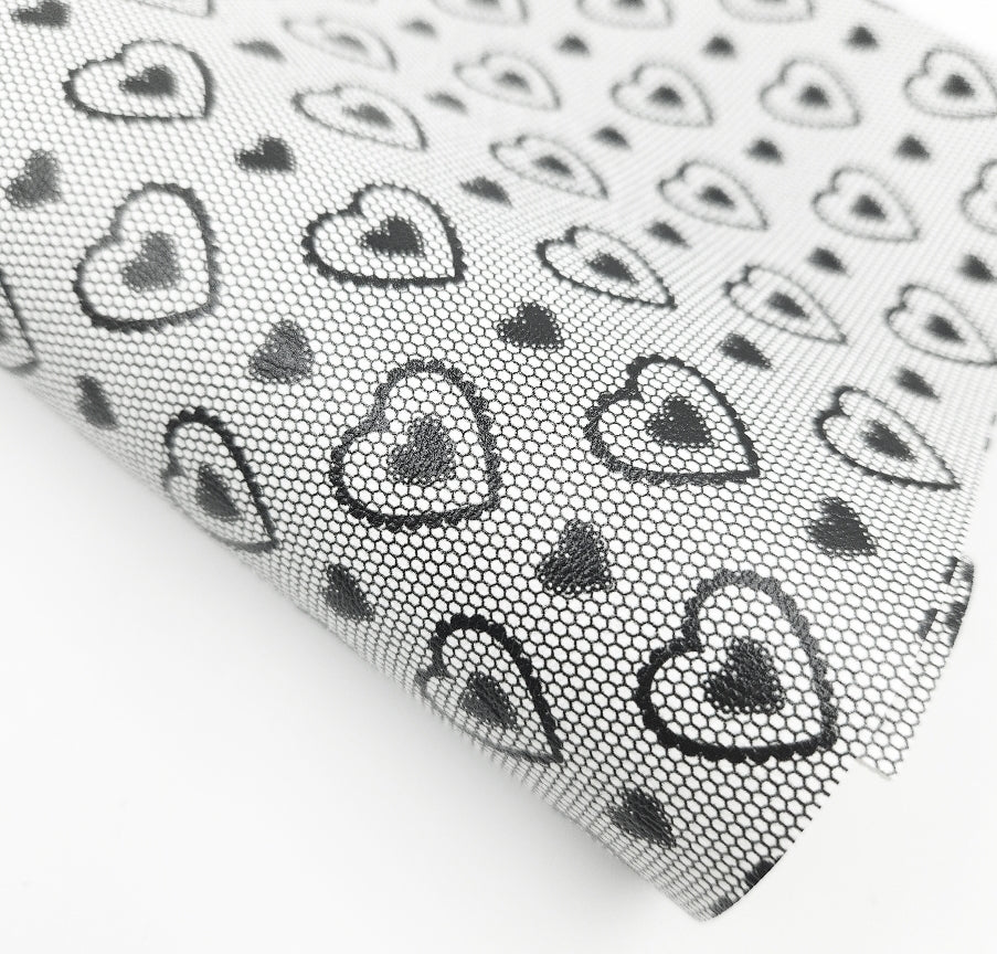 Lace Hearts Artisan Leatherette