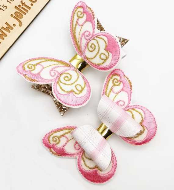 Butterfly Top and Tails  Embroidery File (Multiple sizes) - Digital Embroidery File