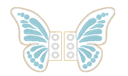 Butterfly Shoe Wings - Digital Embroidery File