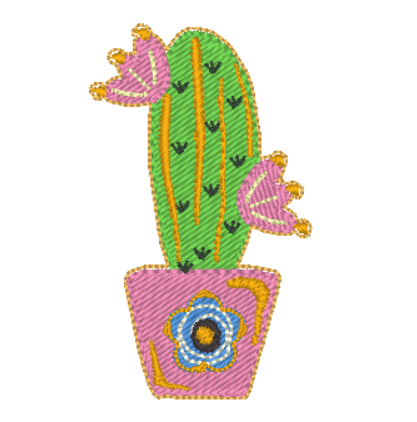 Cactus feltie  - Digital Embroidery File